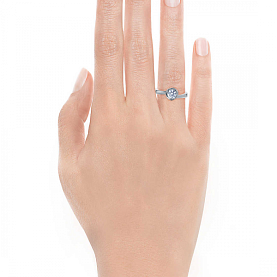 Кольцо Platinum Lab. - Платина 950, Бриллиант (арт. ПК-010-01)