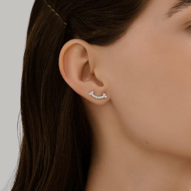 Серьги Diamant - Серебро 925, Фианит (арт. 94-122-02251-1)