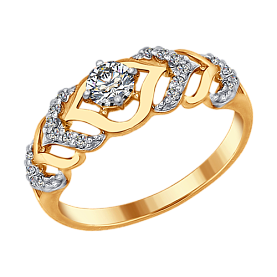 Кольцо SOKOLOV - Серебро 925, Фианит (арт. 93010678)