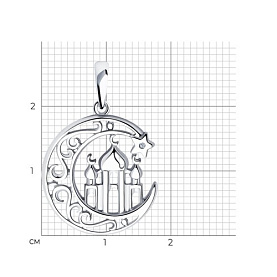 Подвеска SOKOLOV - Серебро 925, Бриллиант (арт. 87030066)