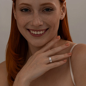 Кольцо SOKOLOV - Серебро 925, Бриллиант (арт. 87010014)