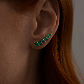 Серьги SOKOLOV - Серебро 925, Агат (арт. 92022457)