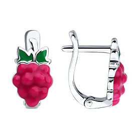 Серьги SOKOLOV - Серебро 925, Эмаль (арт. 94026853)