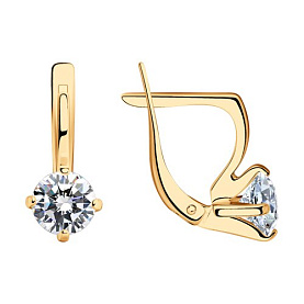 Серьги SOKOLOV - Серебро 925, Фианит (арт. 93020048)