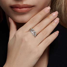 Кольцо SOKOLOV - Серебро 925, Фианит (арт. 94014043)