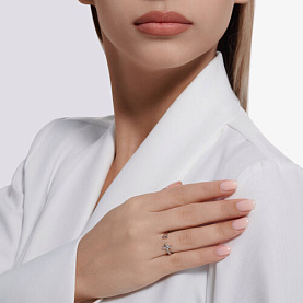 Кольцо SOKOLOV - Серебро 925, Фианит (арт. 94013843)