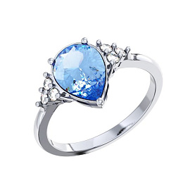 Кольцо POKROVSKY - Серебро 925, Фианит (арт. 1101690-05405)
