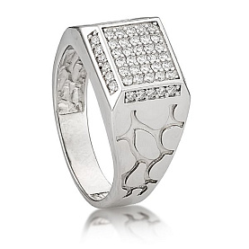 Кольцо Галатея - Серебро 925, Фианит (арт. 2692.1)