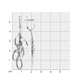 Серьги Diamant - Серебро 925 (арт. 94-121-00272-1)