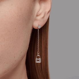 Серьги SOKOLOV - Серебро 925, Фианит (арт. 94026416)