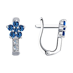 Серьги SOKOLOV - Серебро 925, Фианит (арт. 94026035)