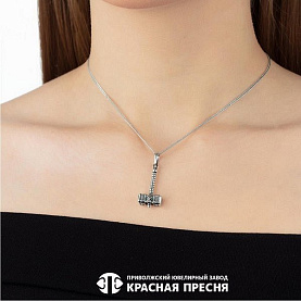 Подвеска Красная пресня - Серебро 925 (арт. 53015448)