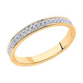 Кольцо SOKOLOV - Серебро 925, Фианит (арт. 93010750)