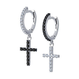 Серьги SOKOLOV - Серебро 925, Фианит (арт. 94026500)