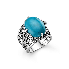 Кольцо Дар - Серебро 925, Бирюза (арт. К-5225ок438)