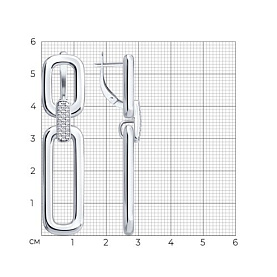 Серьги SOKOLOV - Серебро 925, Фианит (арт. 94027128)