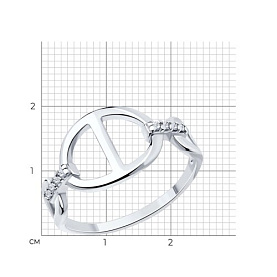 Кольцо SOKOLOV - Серебро 925, Фианит (арт. 94013759)