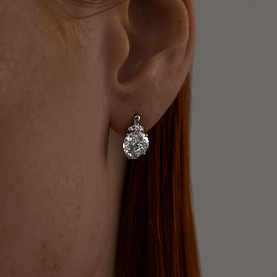 Серьги SOKOLOV - Серебро 925, Фианит (арт. 94025224)