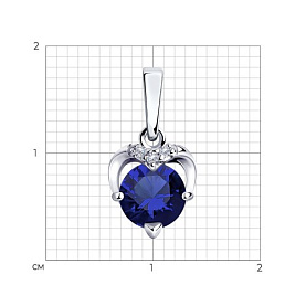 Подвеска Diamant - Серебро 925, Фианит (арт. 94-130-00730-1)