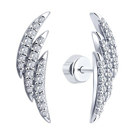 Серьги Diamant - Серебро 925, Фианит (арт. 94-122-00523-1)