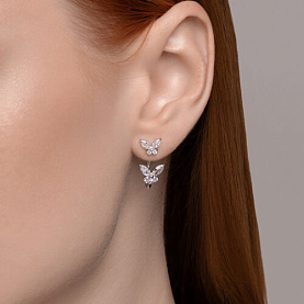 Серьги SOKOLOV - Серебро 925, Фианит (арт. 94026498)