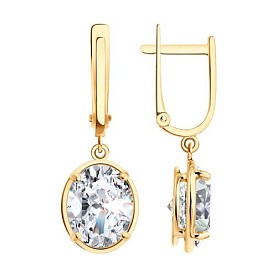 Серьги SOKOLOV - Золото 585, Бриллианит (арт. 0200959)