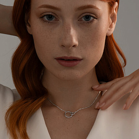 Колье SOKOLOV - Серебро 925, Фианит (арт. 94070679)