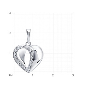 Подвеска Diamant - Серебро 925, Фианит (арт. 94-130-00278-1)