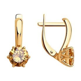 Серьги Diamant - Серебро 925, Фианит (арт. 93-120-01633-2)