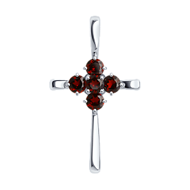 Подвеска SOKOLOV - Серебро 925, Гранат (арт. 92030722)