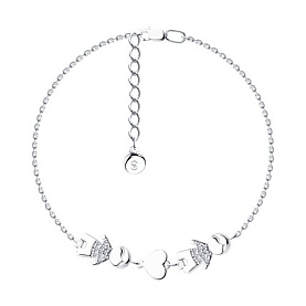 Браслет SOKOLOV - Серебро 925, Фианит (арт. 94050754)