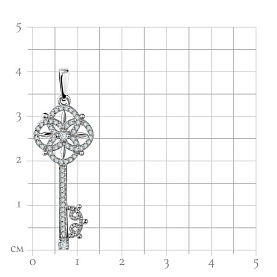 Подвеска Talant - Серебро 925, Фианит (арт. 50-72-0001-15329)
