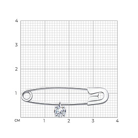 Булавка Diamant - Серебро 925, Фианит (арт. 94-140-01360-1)