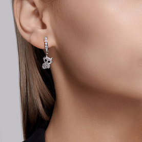 Серьги SOKOLOV - Серебро 925, Фианит (арт. 94026100)