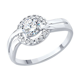 Кольцо Diamant - Серебро 925, Фианит (арт. 94-110-00023-1)