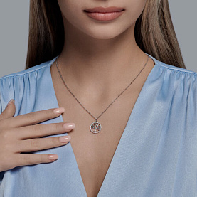 Подвеска SOKOLOV - Серебро 925, Фианит (арт. 94032949)