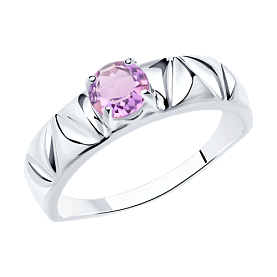 Кольцо Diamant - Серебро 925, Аметист (арт. 94-310-00793-3)