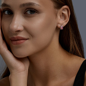 Серьги SOKOLOV - Серебро 925, Фианит (арт. 94027505)