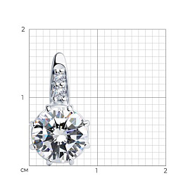 Подвеска SOKOLOV - Серебро 925, Фианит (арт. 94032822)