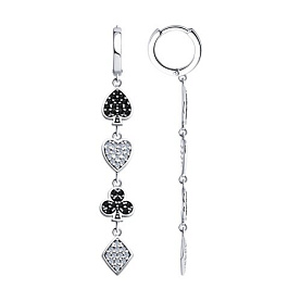 Серьги SOKOLOV - Серебро 925, Фианит (арт. 94026469)