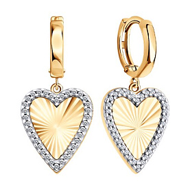 Серьги SOKOLOV - Серебро 925, Фианит (арт. 93022566)