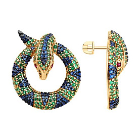 Серьги Diamant - Серебро 925, Фианит (арт. 93-122-02300-1)