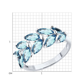 Кольцо Diamant - Серебро 925, Синтетический ситалл (арт. 94-310-02172-1)