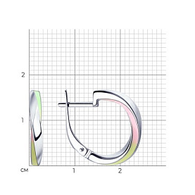 Серьги SOKOLOV - Серебро 925, Эмаль (арт. 94023309)