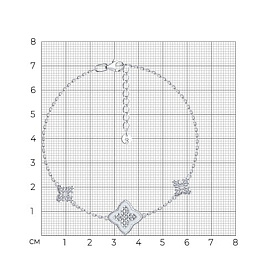 Браслет SOKOLOV - Серебро 925, Фианит (арт. 94051565)