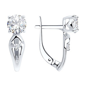 Серьги Diamant - Серебро 925, Фианит (арт. 94-120-00741-1)