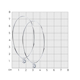 Серьги SOKOLOV - Серебро 925, Фианит (арт. 94024475)