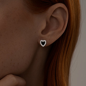 Серьги SOKOLOV - Серебро 925, Фианит, Эмаль (арт. 94025947)