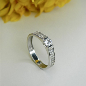 Кольцо Галатея - Серебро 925, Фианит (арт. 2860.1)