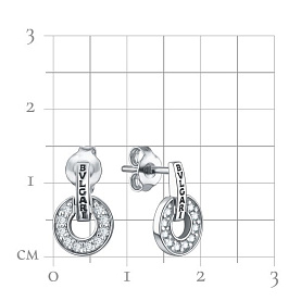 Серьги Talant - Серебро 925, Фианит (арт. 12-76-0001-15237)